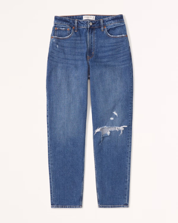 Curve Love High Rise Mom Jean | Abercrombie & Fitch (US)