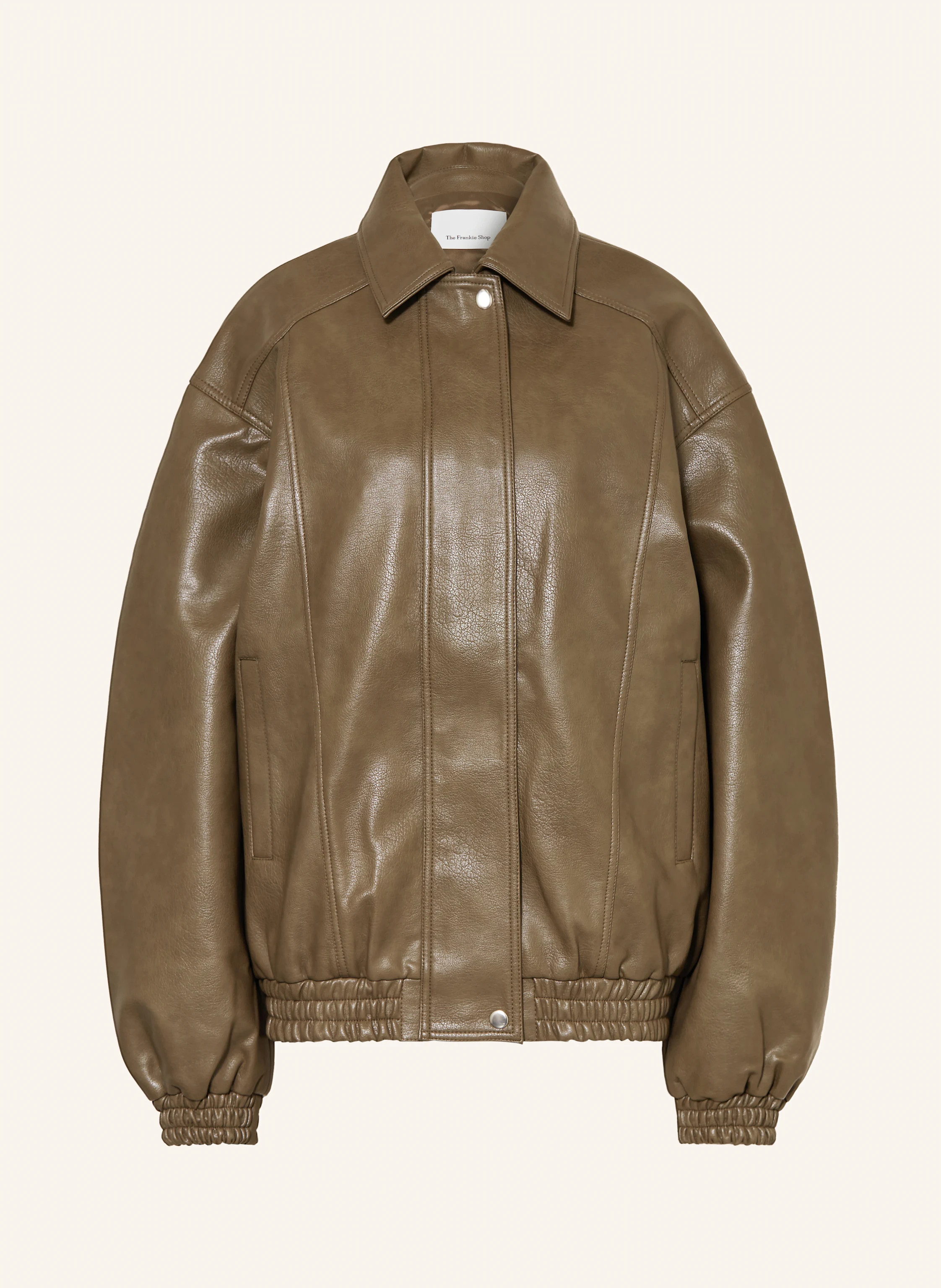 The Frankie Shop Jacke PRESCOTT in Lederoptik in khaki | Breuninger (DACH)