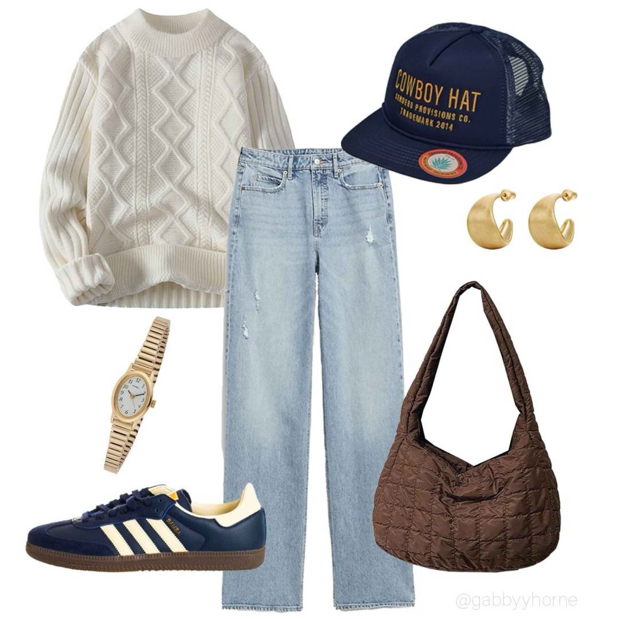 Cozy weekend outfit inspo🤎
The “Cowboy Hat” is my favorite hat I own and I always get compliments when I wear it! Accessories with gold jewelry to keep it chic🫶🏻

#LTKSeasonal #LTKFindsUnder100 #LTKStyleTip
