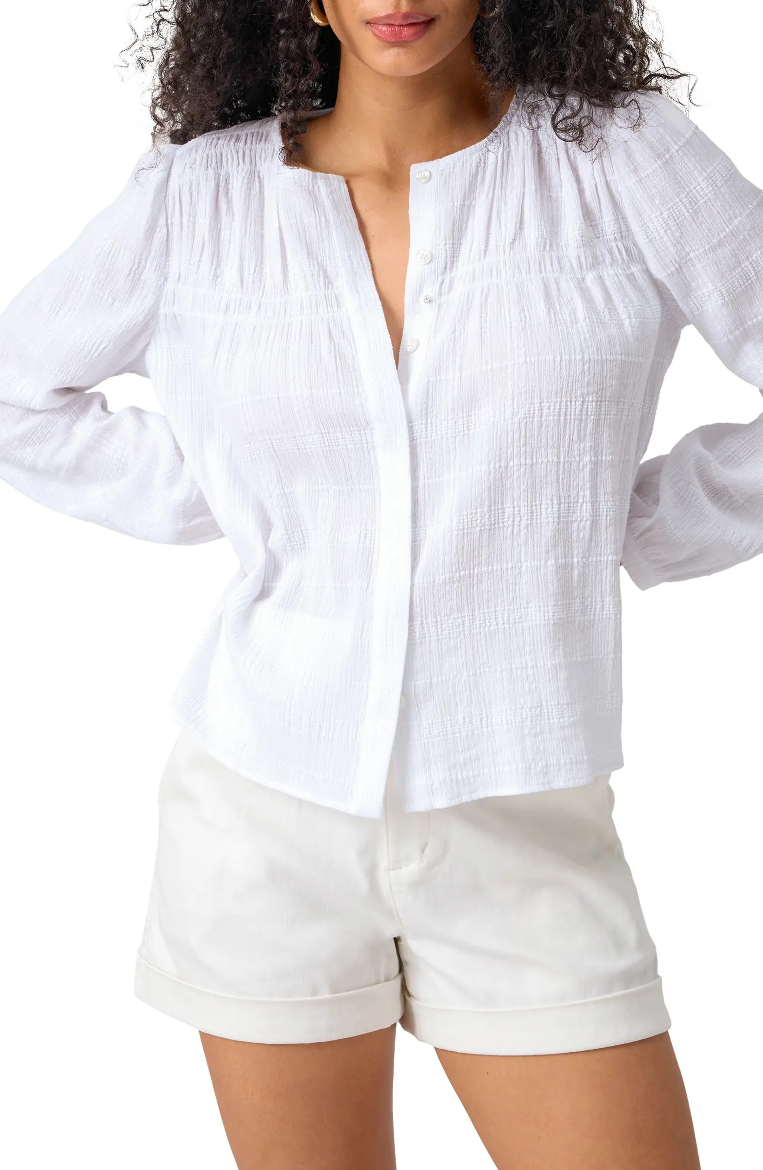Long Lasting Cotton Gauze Button-Up Shirt | Nordstrom