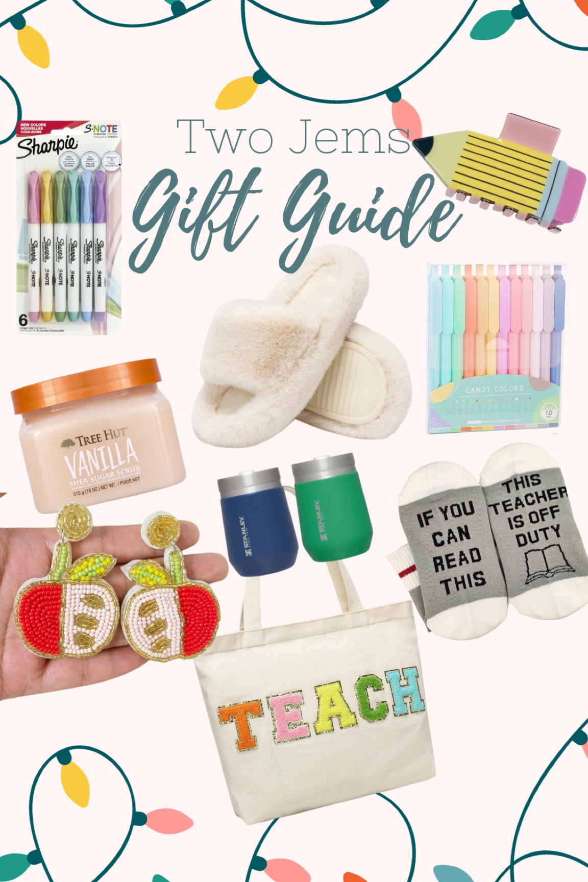 Gift guide to spoil your kiddos teachers! Some of these smaller items would be perfect paired with a local business giftcard 🎁