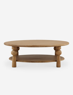 Holden Round Coffee Table, Brown | Lulu and Georgia 
