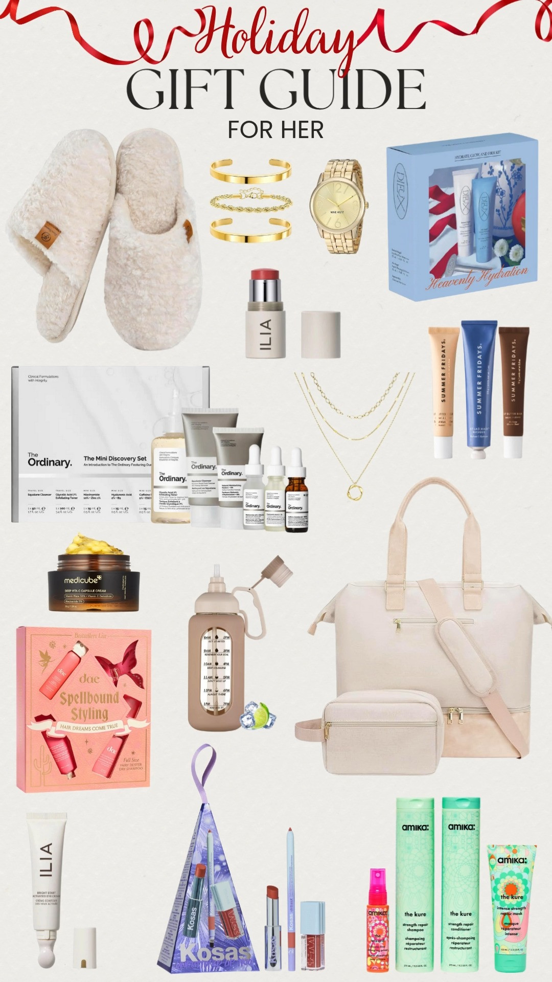 ✨ Holiday Gift Guide For Her ✨
Treat her to a little luxury with skincare sets, beauty favorites, cozy slippers, and gold accessories she’ll adore. Perfect gift ideas for every woman on your list! Gifts from glam to cozy chic! 🎁💄 

 #LTKGiftGuide #LTKHoliday #LTKBeauty