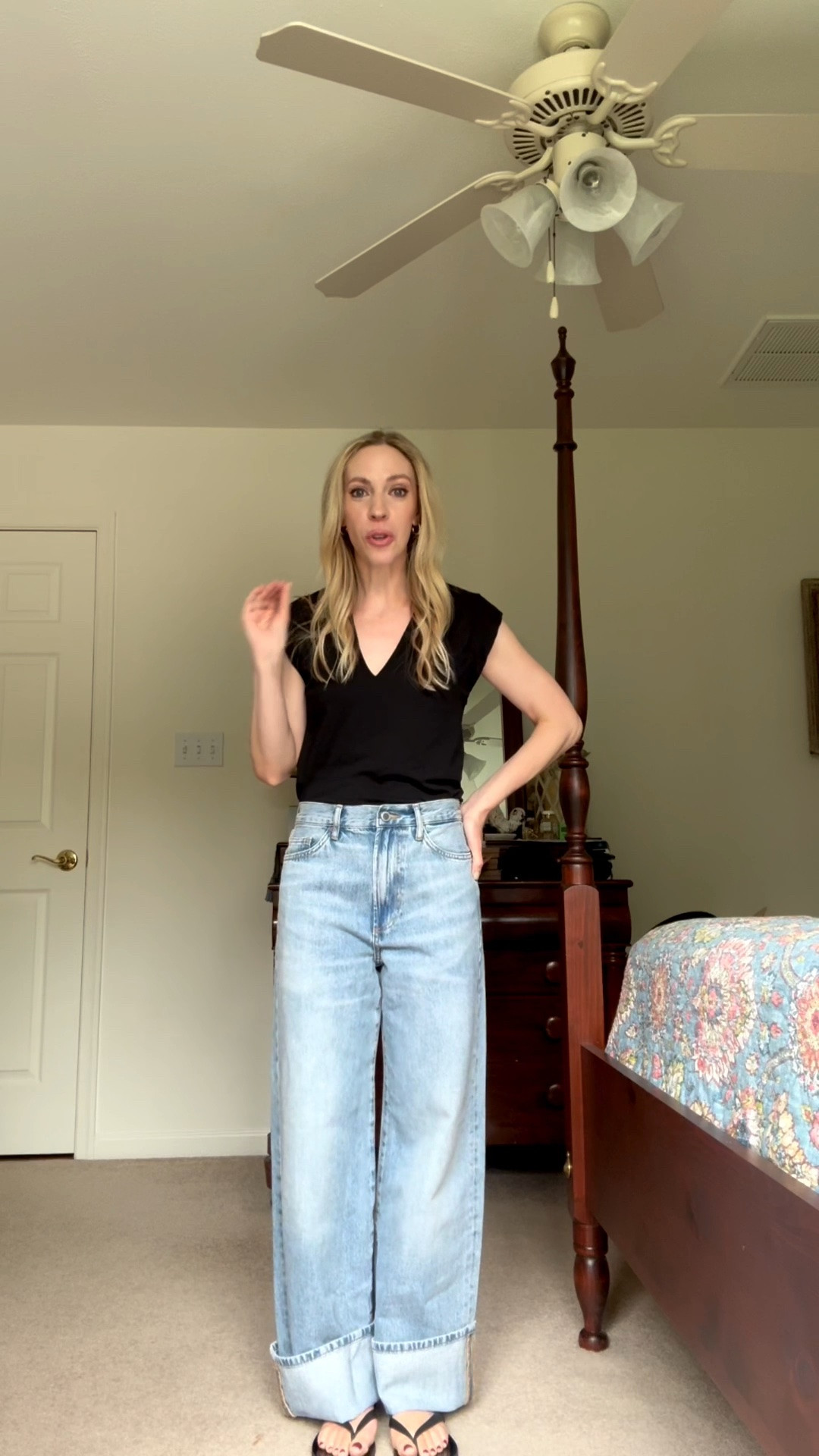 Obsessed with these new baggy cuffed jeans from @Zara! Great length for petites

#LTKootd #LTKgrwm #LTKPetite