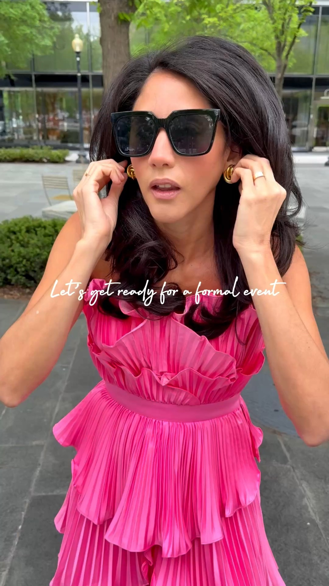 Formal wear doesn’t have to be boring. Elegant and modern can also be classic and make an entrance. Take this structured at the waist strapless dress with mermaid touches and layers all around which gives so much movement and fun to your look. I wore this one in black last year and repeated it in pink this year for the same event. Needless to say, it was a hit. I felt very feminine, put together and effortless. Gold statement accessories sealed the deal and simple chunky heels borrowed from my mom’s closet were all I needed to look and feel good while working a 7 hour event!  

Wearing a size 2 so I have more room on the waist. It was looser on the chest area but you can’t see it because of all the layers.

#LTKOver40 #LTKgrwm #LTKootd