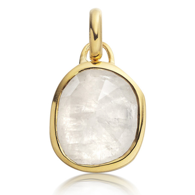 Siren Medium Bezel Pendant Charm | Monica Vinader (Global)