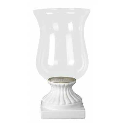 Ceramic Hurricane Candle Holder Size: Large | Wayfair North America