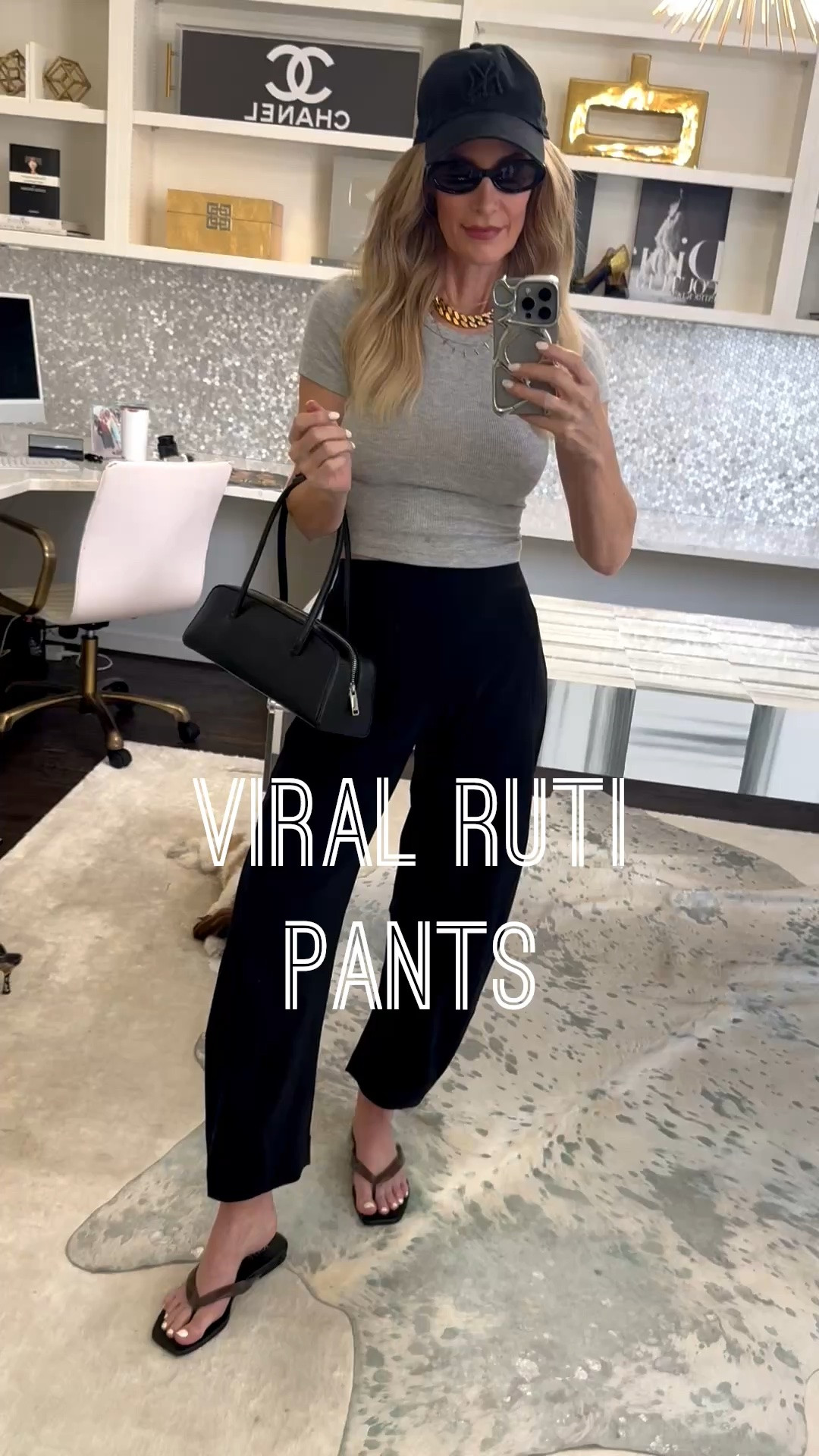 These pull-on wide-leg pants are such an easy way to look polished while still feeling comfortable — I love them styled with a simple fitted tee, baseball cap, and flat sandals for a casual yet chic everyday outfit. They’re perfect for travel, errands, or relaxed summer days. I’m wearing an XS in the pants and jacket. #LTKStyleTip #LTKFinds 

 

#LTKOver40