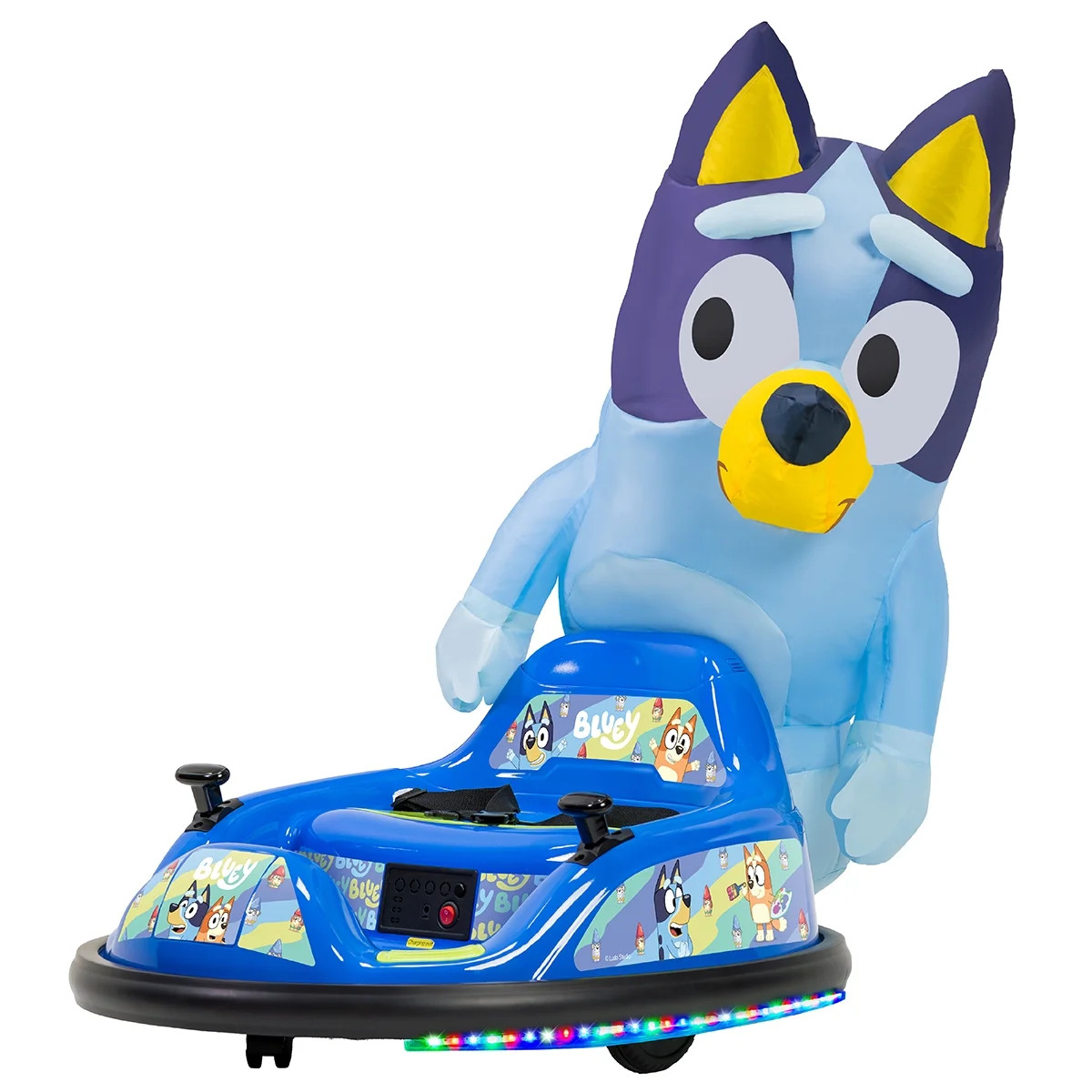 Bluey 6V ImaginAir Ride-On Bumper Car with Inflatable Character | Walmart (US)