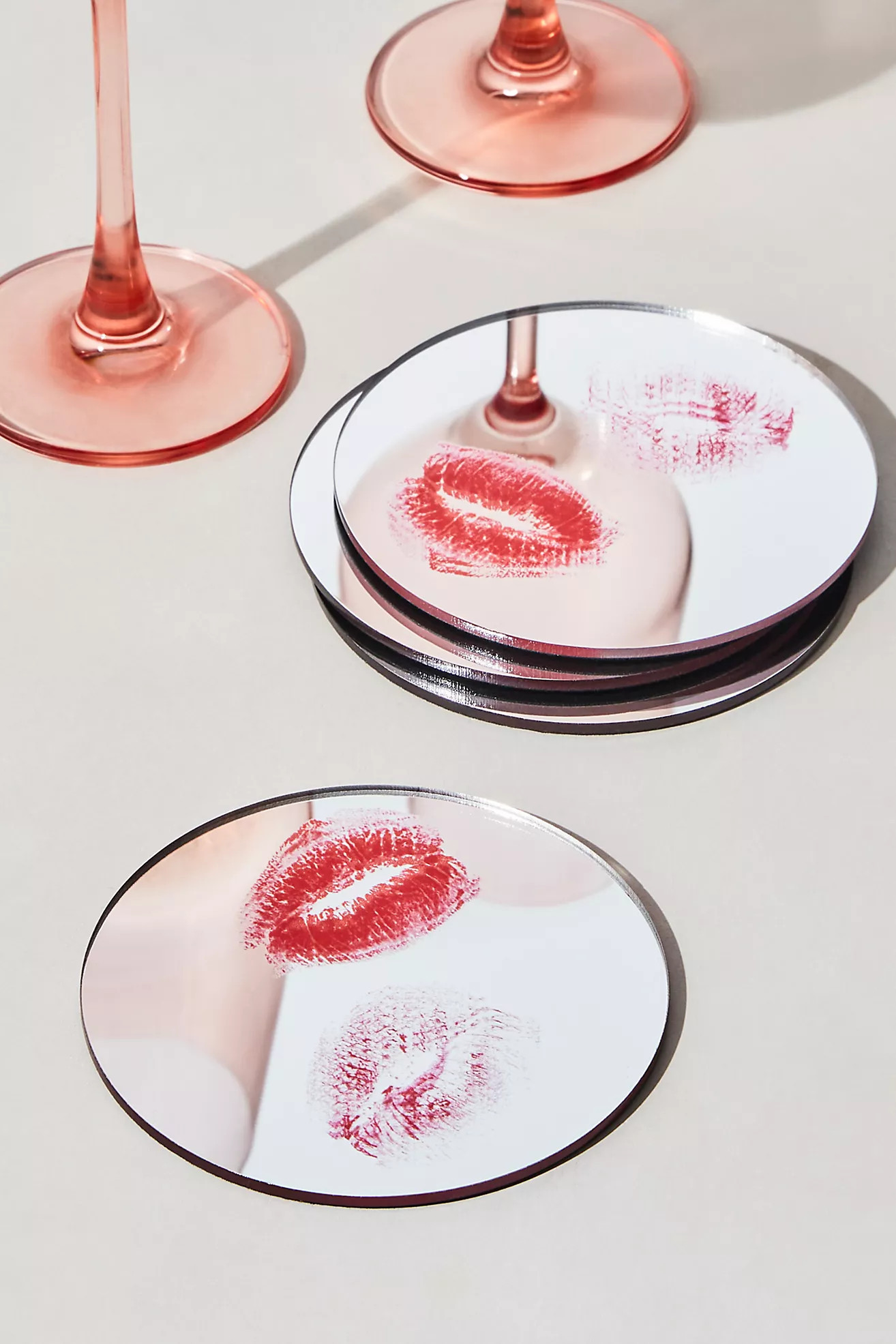 Kiss Mirror Coasters Set | Free People (UK)