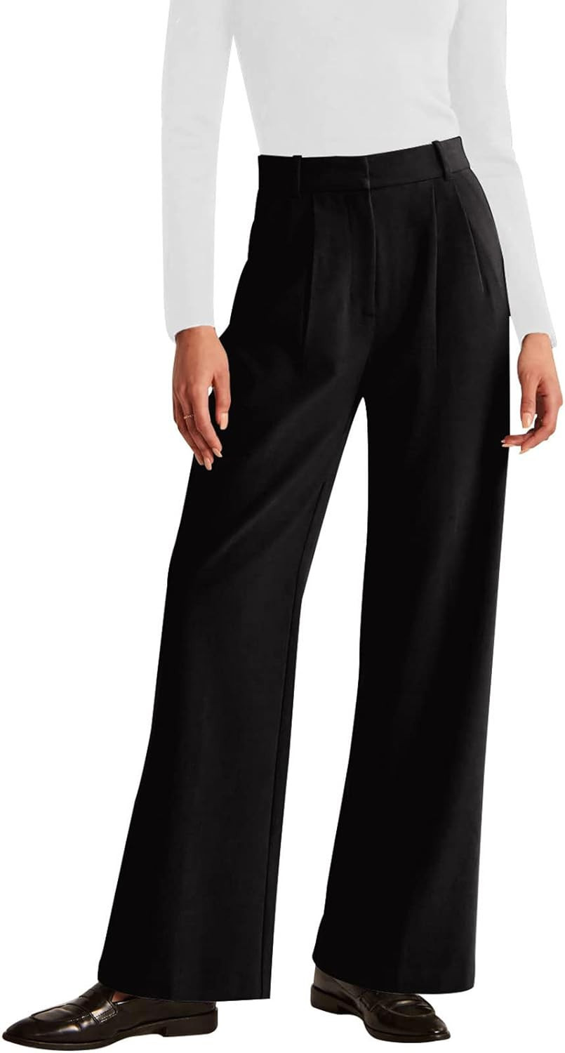 NIMIN High Waisted Work Pants for Women Business Casual Office Dress Pants Trousers with Pockets ... | Amazon (US)