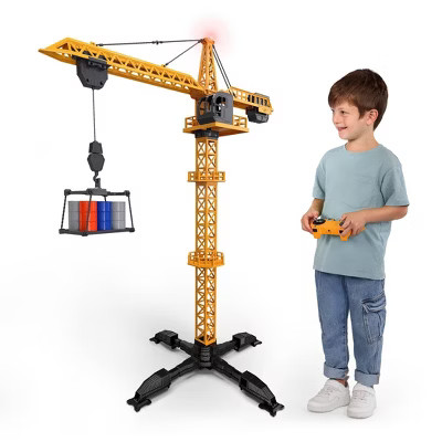 DRIVEN by Battat Remote Control Jumbo Series Tower Crane Toy Vehicle | Target