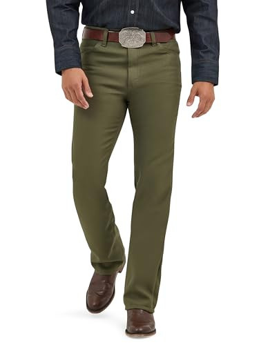 Wrangler Men's Wrancher Dress Jeans, Green Leaf, 46W x 30L | Amazon (US)