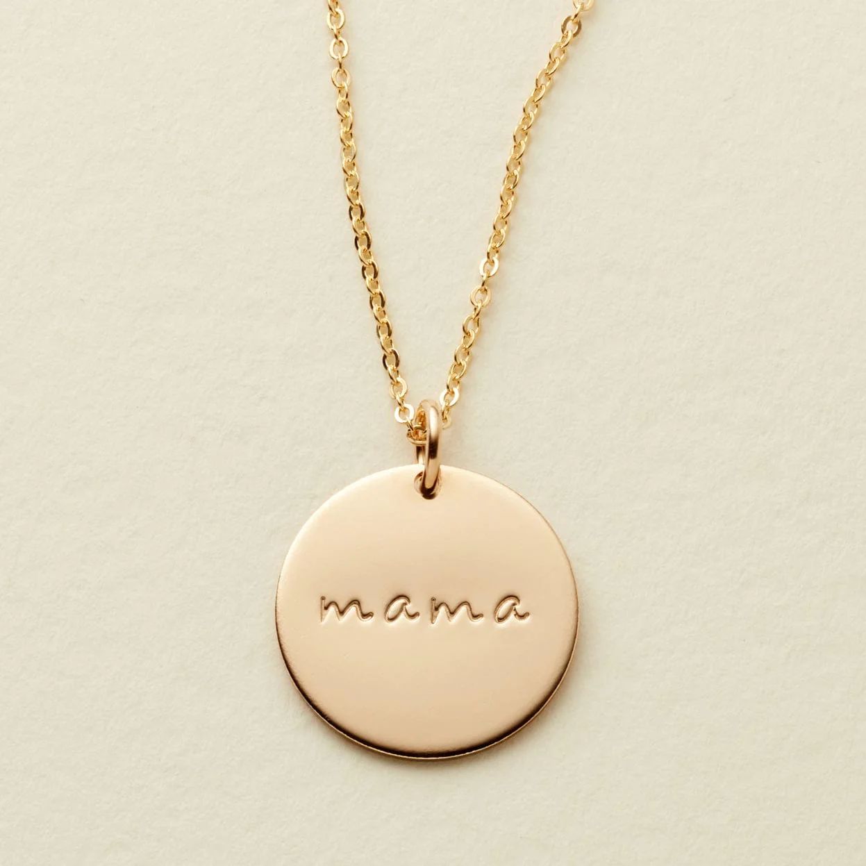 Made By Mary Mama Disc Necklace | Hand Stamped, Handmade w/ Love | Made by Mary (US)