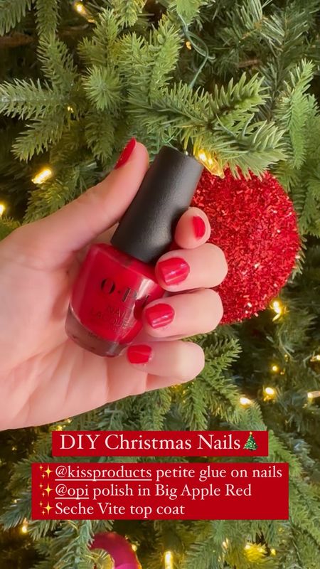 This is the best option for DIY nails! I use the petite kiss glue on nails, two coats of OPI big apple red nail polish, and the seche vite quick dry topcoat! Any would make great stocking stuffers, too!
............
Holiday party outfit Christmas party outfit Christmas nails holiday nails stocking stuffers under $10 stocking stuffers for her stocking stuffers for teens stocking stuffers for girls red nail polish glue on nails press on nails quick dry top coat polish quick dry polish beauty trends beauty gifts beauty lover gifts press on nails winter wedding winter trends 

#LTKbeauty #LTKGiftGuide #LTKworkwear