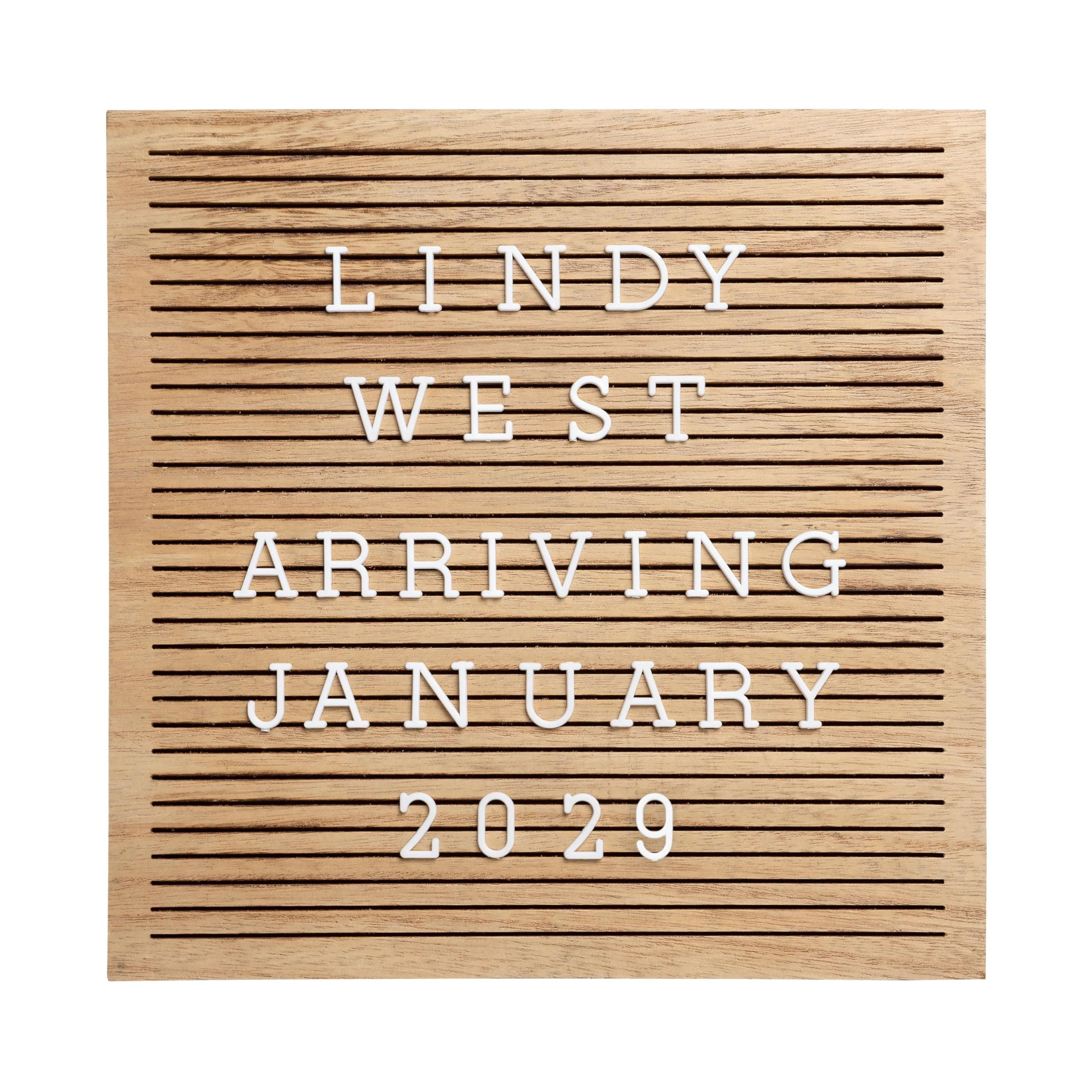 Pearhead Wooden Letterboard Set - Ideal Photo Sharing Prop for Baby Announcements, Milestone Keep... | Amazon (US)