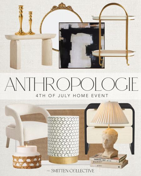 Anthropologie is currently having their Fourth of July home event! Grab select home decor up to 50% off!! Soo many items on sale that I’m loving right now! 

anthropologie, anthropologie home decor, anthropologie furniture, home decor sale, Anthropologie sale, Fourth of July sale event, wall art, bar cart, accent chair, table lamp, console table, mirror, gold mirror, round mirror, area rug, modern home decor 

#LTKHome #LTKSaleAlert #LTKSummerSales