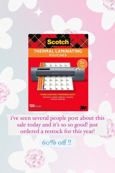 Teacher sale! Back to school. laminator. laminating sheets. scotch laminating. Classroom 

#LTKSeasonal #LTKhome #LTKxPrimeDay