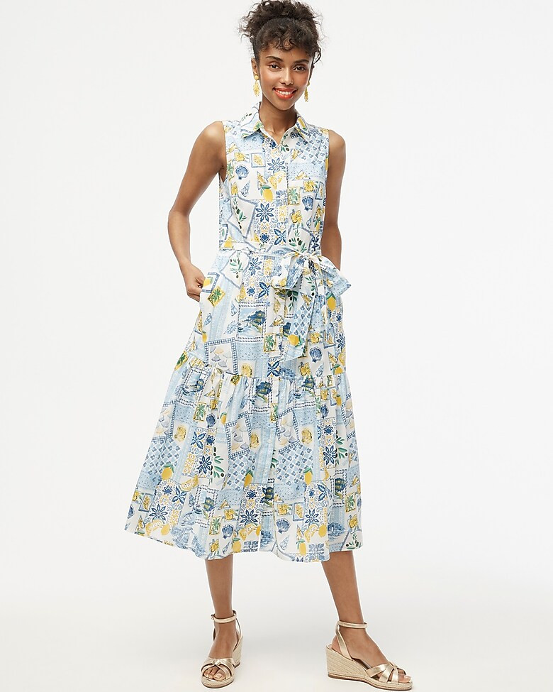 Collared midi dress | J.Crew Factory
