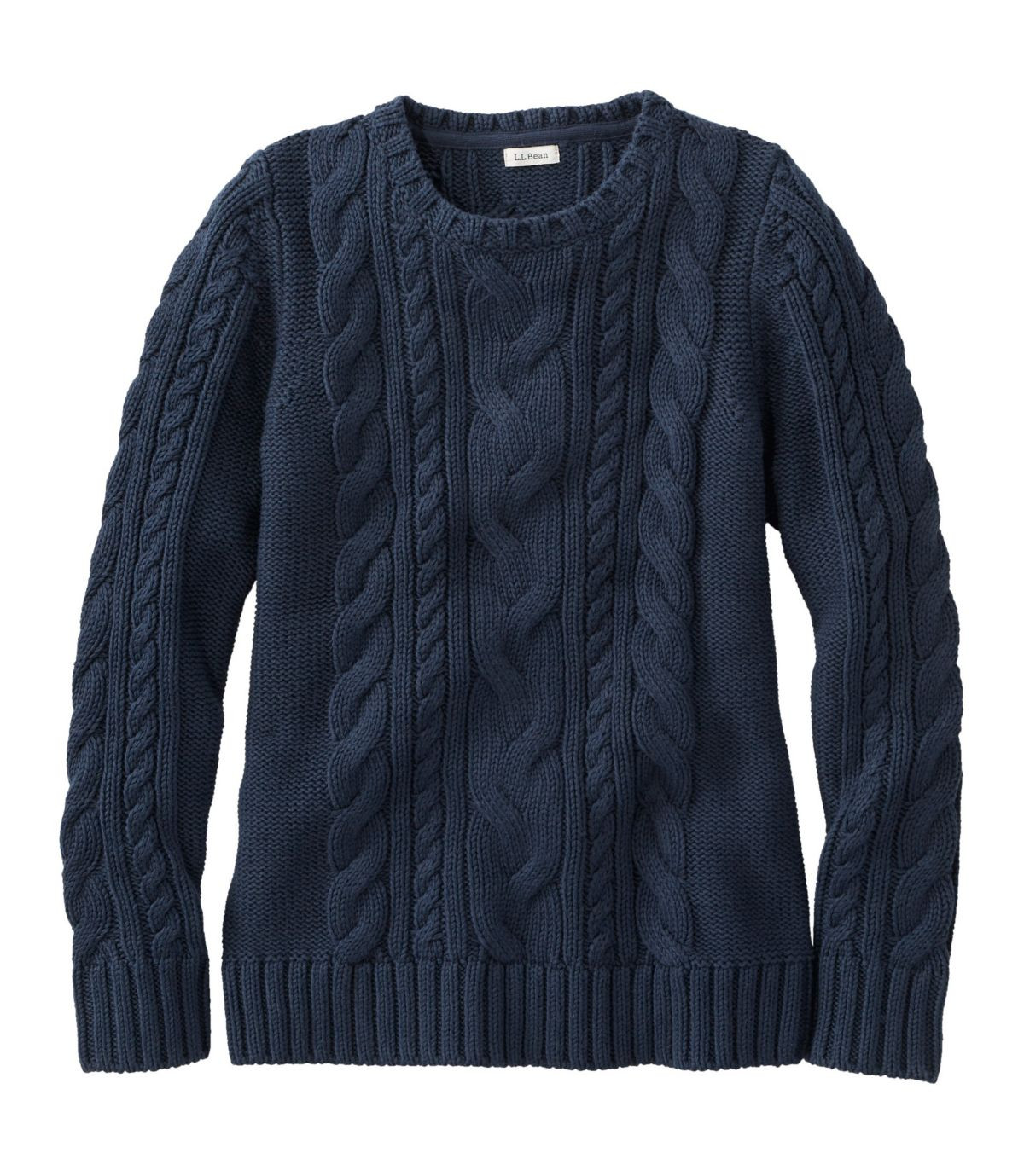 Women's Double L® Cable Sweater, Crewneck | L.L. Bean