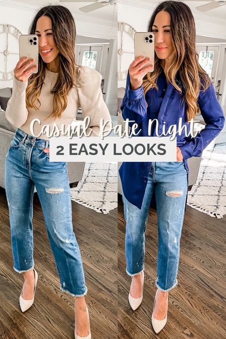 There was a time I used to dress up for date night but let’s be honest — casual is my jam. 2 easy date night looks all from @express. Which one is your favorite? Styling 4 new pieces on my blog and in stories. #expresspartner #expressyou #september2022
Shop: 
1. Link in bio
2. Head to stories


#LTKsalealert #LTKunder50 #LTKstyletip