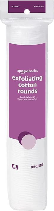 Amazon Basics Exfoliating Cotton Rounds, 100 Count (Pack of 1) | Amazon (US)
