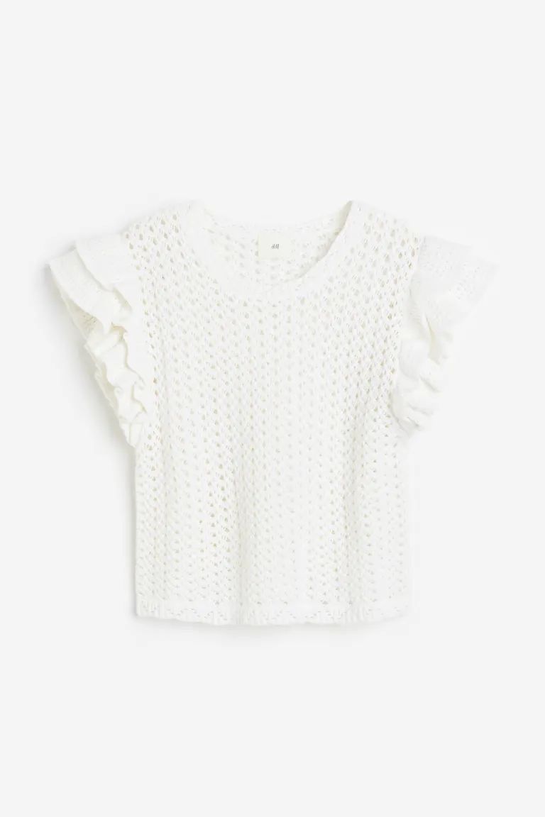 Pointelle-knit Top | H&M (US)