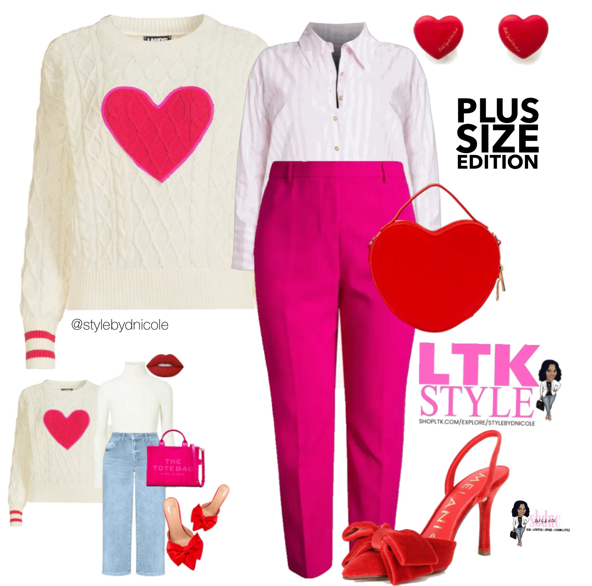 A sweetheart kind of look that brings dainty vibes into play.

Available in sizes 12-26. 

#LTKPlusSize #LTKSeasonal #LTKMidsize