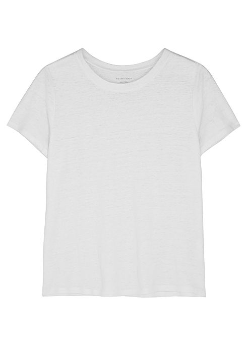 White linen T-shirt | Harvey Nichols US
