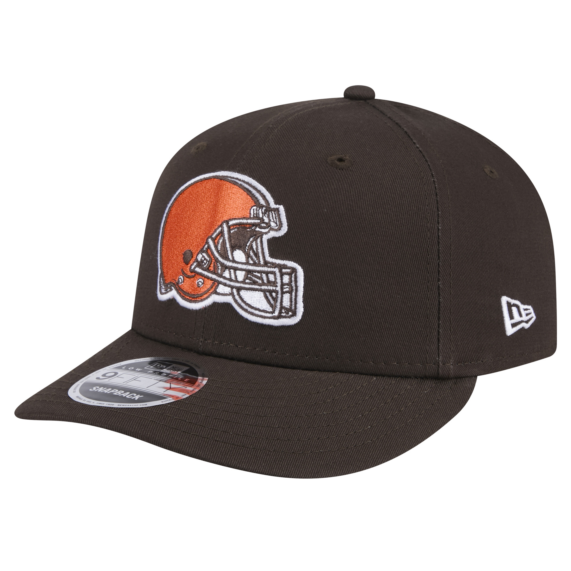 Men's New Era Brown Cleveland Browns Main Low Profile 9FIFTY Snapback Hat | Fanatics