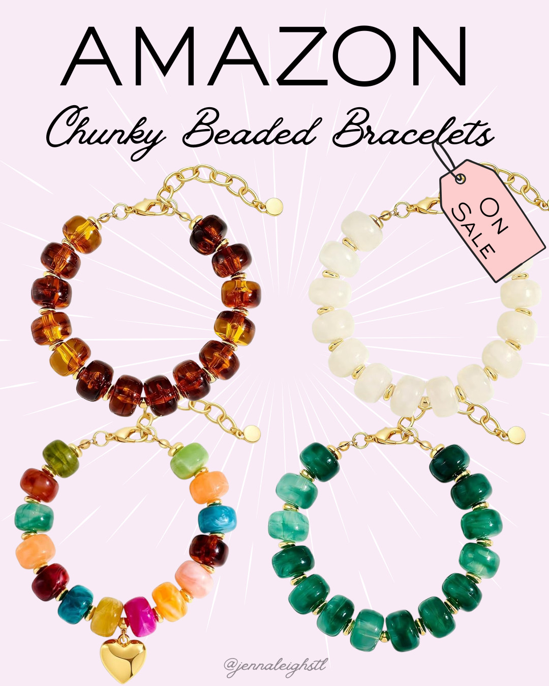 Did you know there are bracelets to match the viral beaded necklaces that are everywhere right now? These Chunky Beaded Bracelets for Women are on a price drop at Amazon and are such a fun statement accessory for summer. 

 #LTKSeasonal #LTKSaleAlert #LTKMidsize