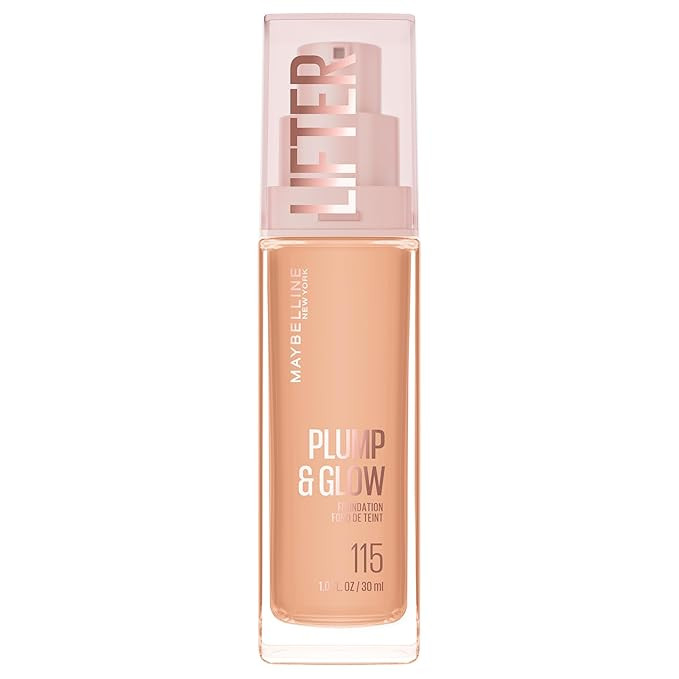 Maybelline Lifter Plump & Glow Foundation, Liquid Foundation with 2% Niacinamide + Hyaluronic Aci... | Amazon (US)