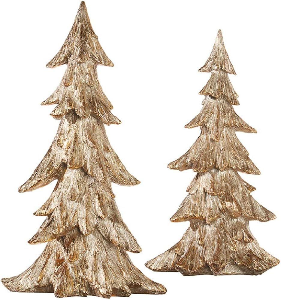 Raz Imports A Classic Christmas 21" Tree, Set of 2 - Festive Miniature Tree Sculpture and Tableto... | Amazon (US)