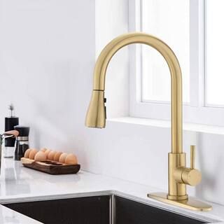 Magic Home Stainless Steel Single-Handle Touchless Pull-Down Sprayer Kitchen Faucet with Swivel S... | The Home Depot