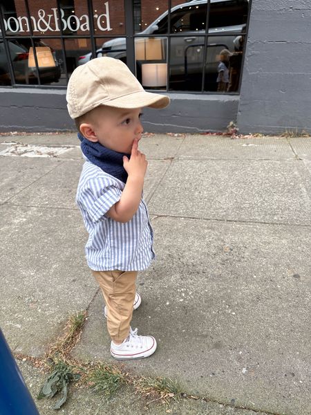 Cam’s #ootn. I love these shirts from Old Navy. This exact one looks like it’s sold out online. But linked similar. 

H&M hat
Amazon bib
Old Navy shirt 
Gap joggers 
Converse sneakers 


#LTKkids #LTKbaby