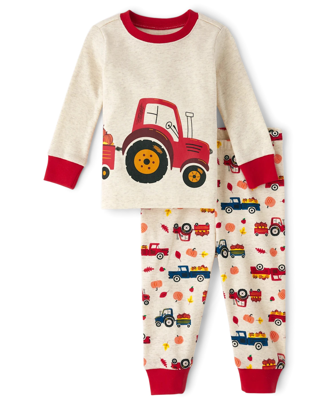 Unisex Baby And Toddler Tractor Snug Fit Cotton Pajamas - tan | The Children's Place