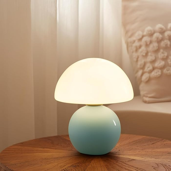 Mushroom Lamp Table Lamp for Bedroom,Desk Bedside Small Lamps for Living Room Night Stands,Mushro... | Amazon (US)