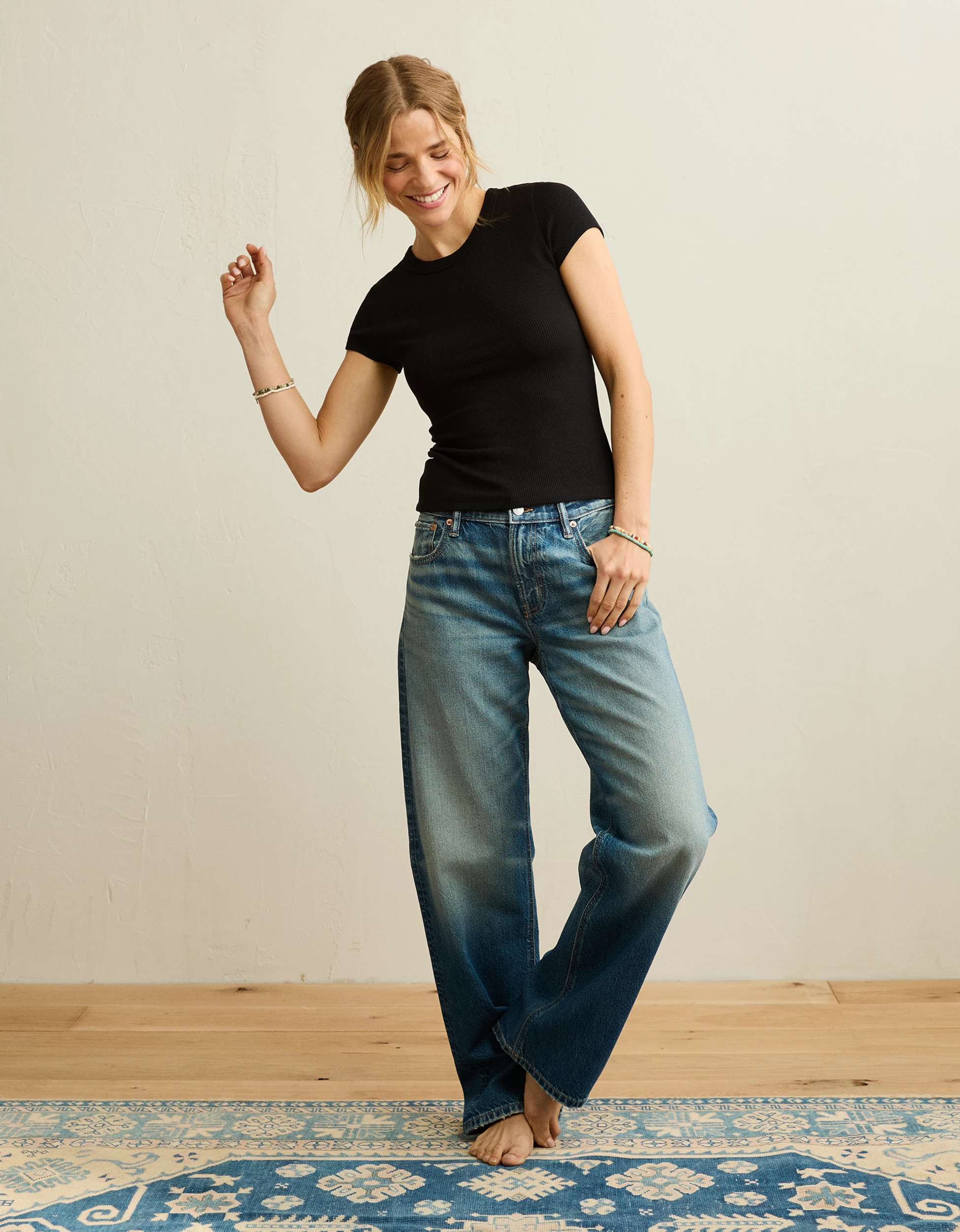 AE Hey Baby Waffle Tee | American Eagle Outfitters (US & CA)
