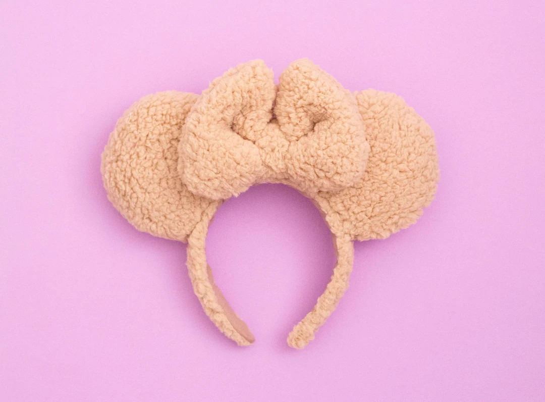 Tan Sherpa Ears, Mickey Ears, Minnie Ears, Mouse Ears, Sherpa Ears, Disney Ears - Etsy | Etsy (US)