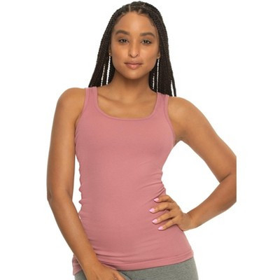 Felina Cotton Ribbed Tank Top - Class Tank Top for Women, Workout Tank Top For Women (Color Options Available) (Mesa Rose, X-Large) | Target