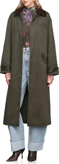 Avec Les Filles Contrast Collar Barn Coat | Nordstrom | Nordstrom