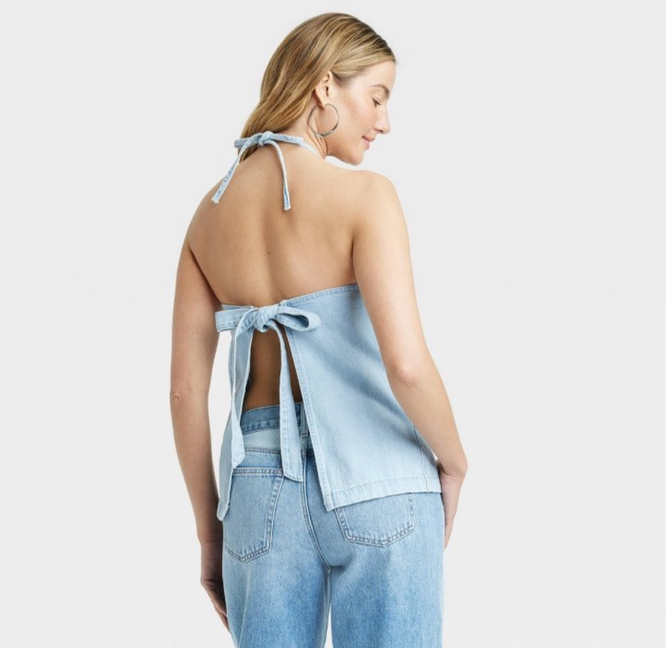 Viral backless denim top dupe! So cute and would be perfect for country Thunder denim on denim day!

#LTKSeasonal #LTKFindsUnder50 #LTKStyleTip