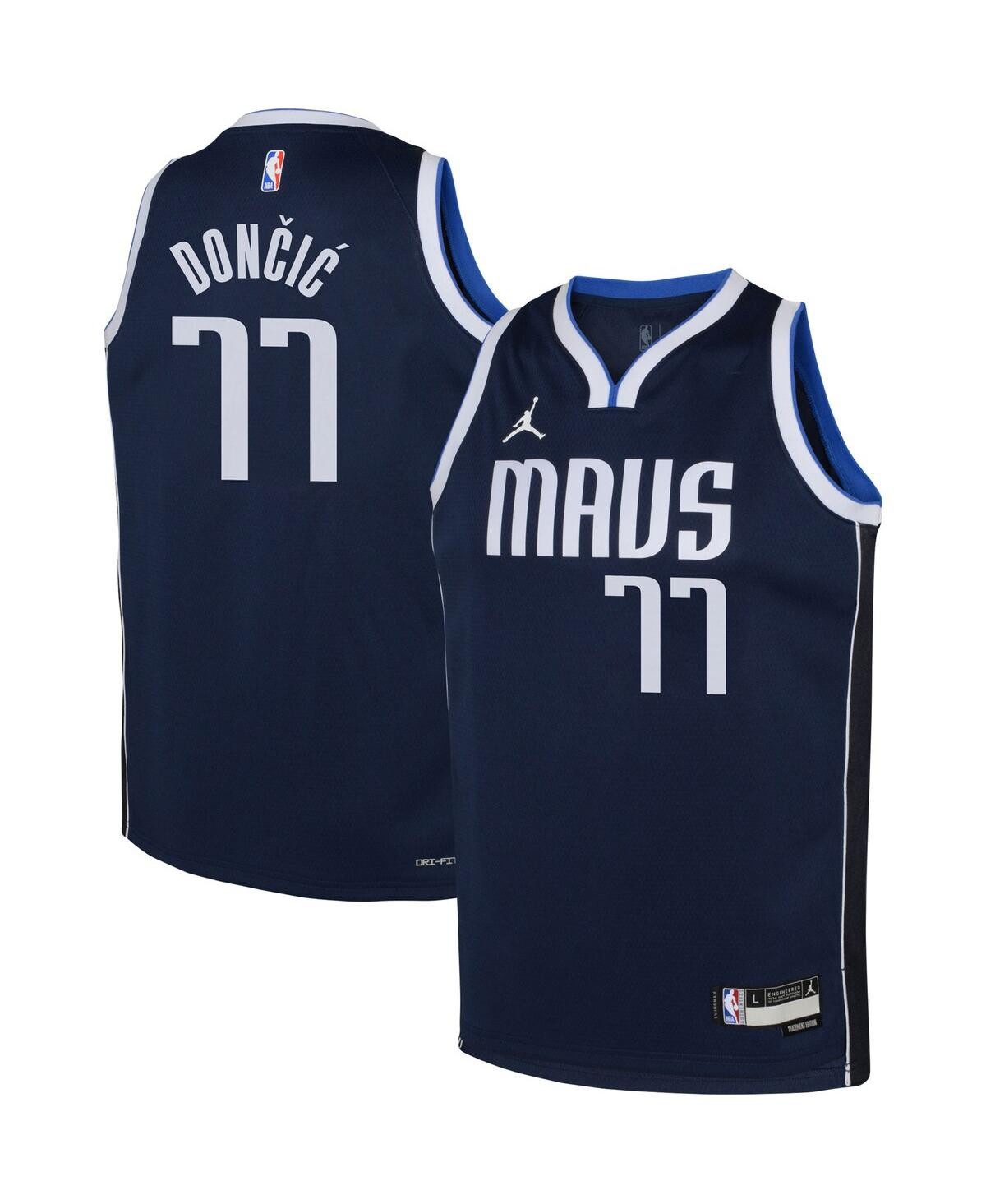 Big Boys Nike Luka Doncic Dallas Mavericks Swingman Jersey - Navy | Macy's