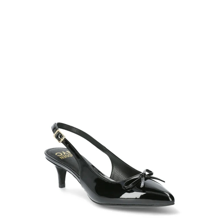 Madden NYC Women's Kitten Heel Slingback Shoes | Walmart (US)