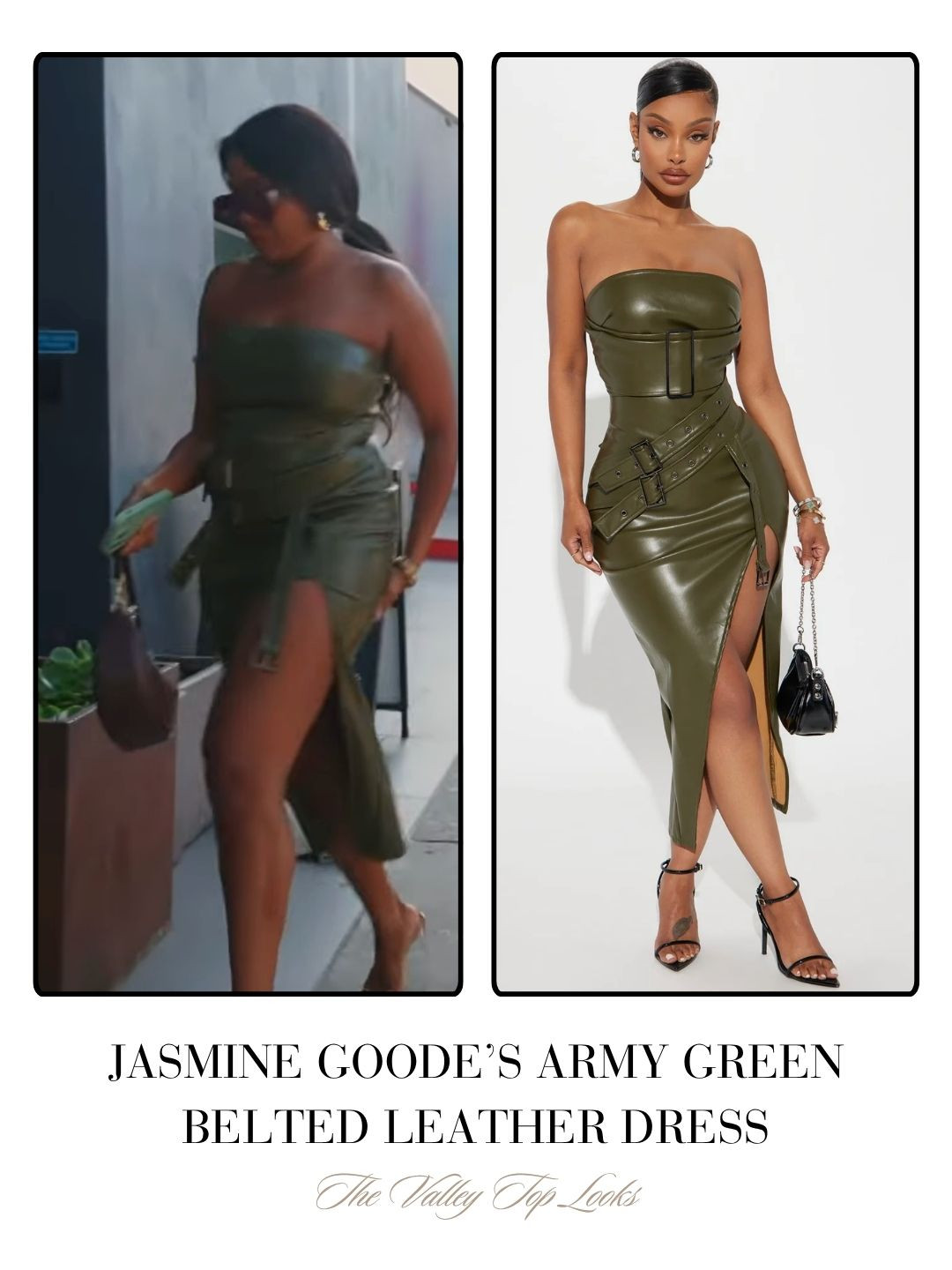 Jasmine Goode's Green Leather Dress in The Valley Season 3 Episode 4 is by Fashion Nova 

 