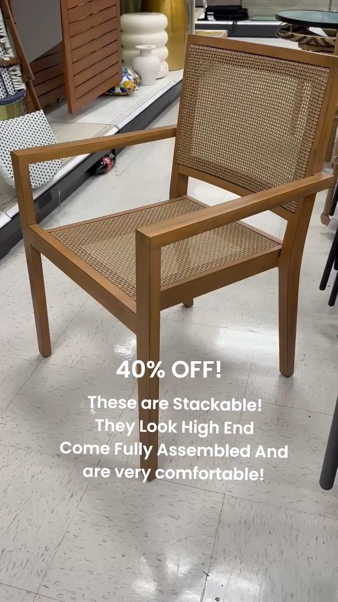 They’re so sturdy too! Very pretty wood tone. Perfect for patio and porch dining alfresco. 
Target 


#LTKSeasonal #LTKHome #LTKFindsUnder100