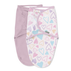 SwaddleMe by Ingenuity Original Swaddle, 0-3 Months, 2-Pack - I Heart You - Walmart.com | Walmart (US)