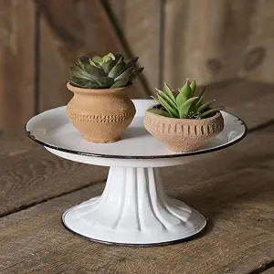 CTW Home Collection Small Round Pedestal Stand with Black Trim (1) | Amazon (US)