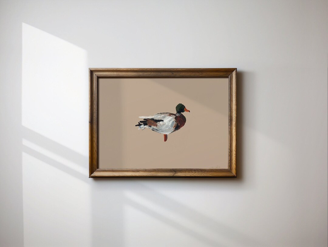 Mallard No.1 Fine Art Print Duck Painting French Country Art Duck Art Modern Cabin Decor Minimali... | Etsy (US)