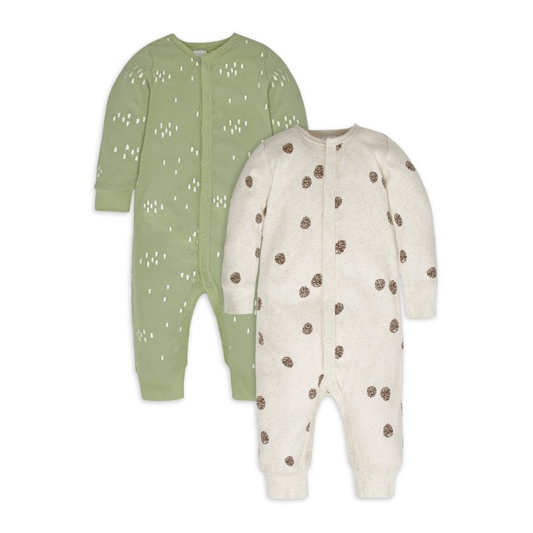 Modern Moments by Gerber Baby Boy Coveralls, 2-Pack (Newborn - 12M) - Walmart.com | Walmart (US)